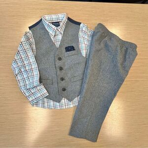 Nautica Boys' Gray Vest and Pants Set, 3T